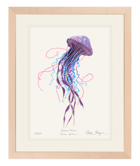 Purple Jellyfish II Print