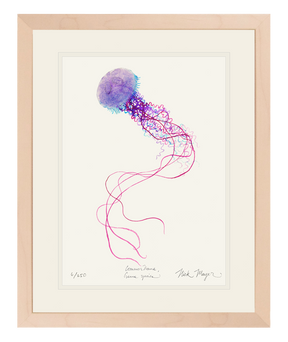 Purple Jellyfish I Print