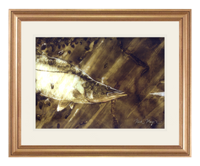 Snook and Deceiver Original Watercolor Painting