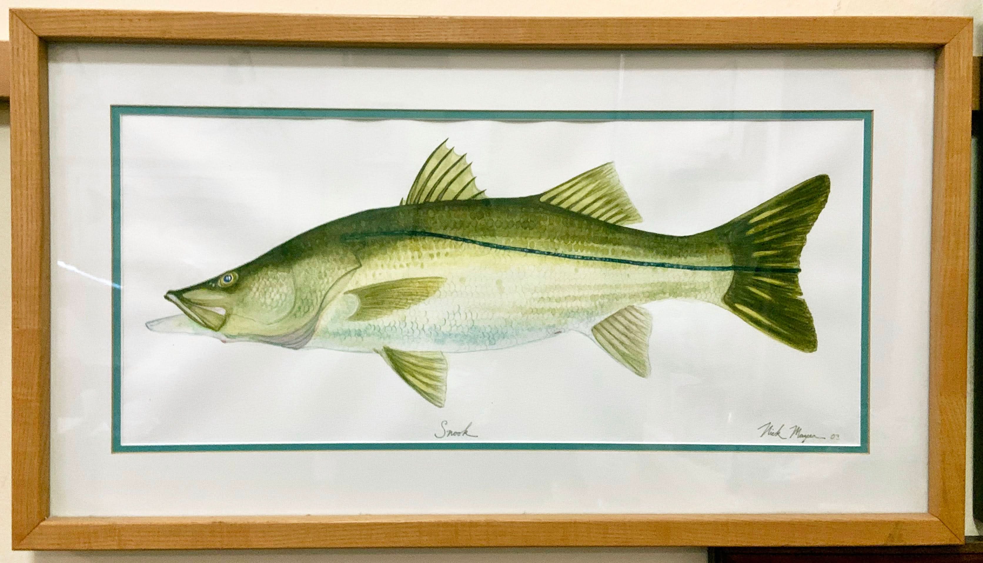 Own a piece of history with this one-of-a-kind Snook original painting