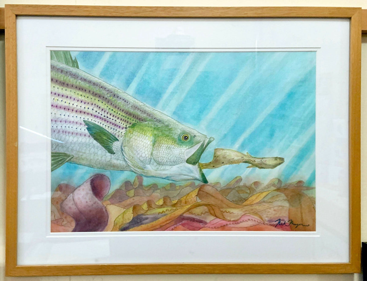 Striper and Flounder Original Painting