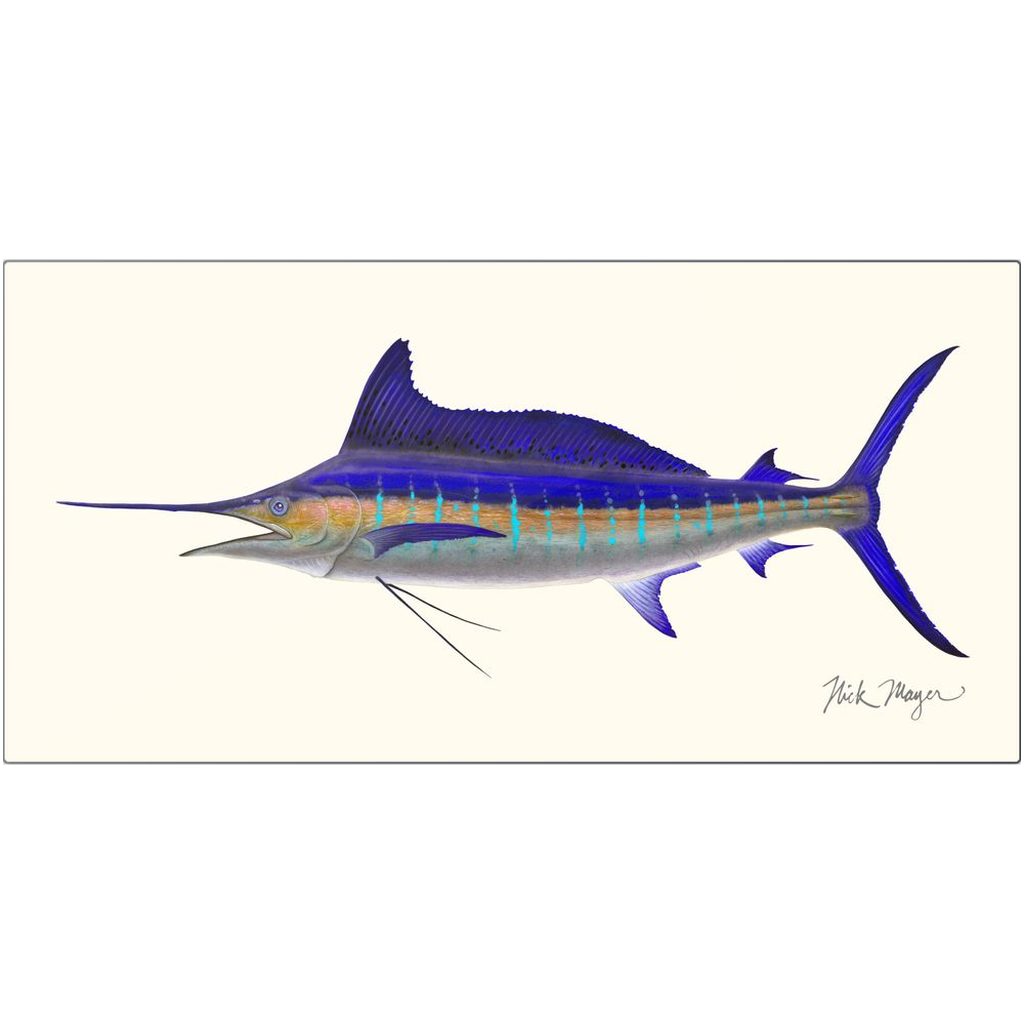 Striped Marlin Metal Print