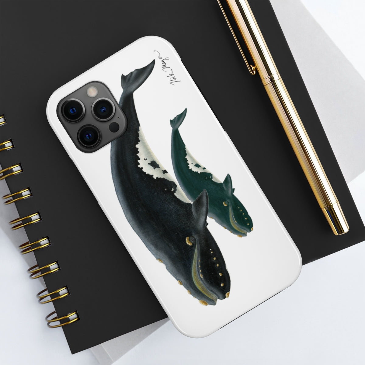 Mother & Calf Right Whale Phone Case (iPhone)