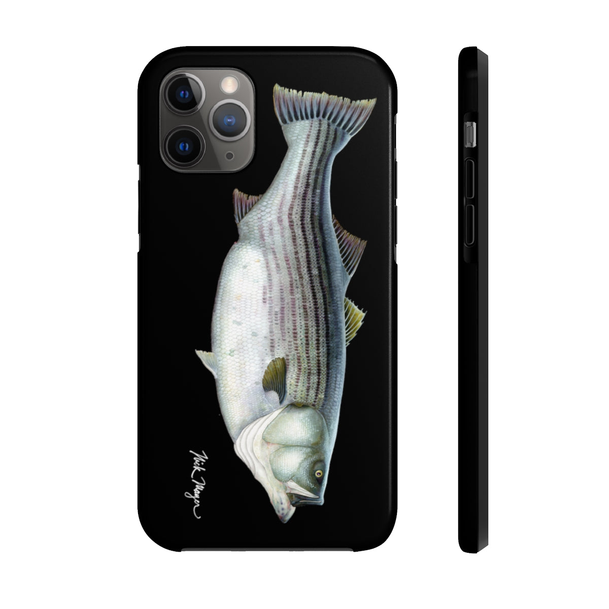 Durable and Stylish Cow Striper iPhone Case - Black