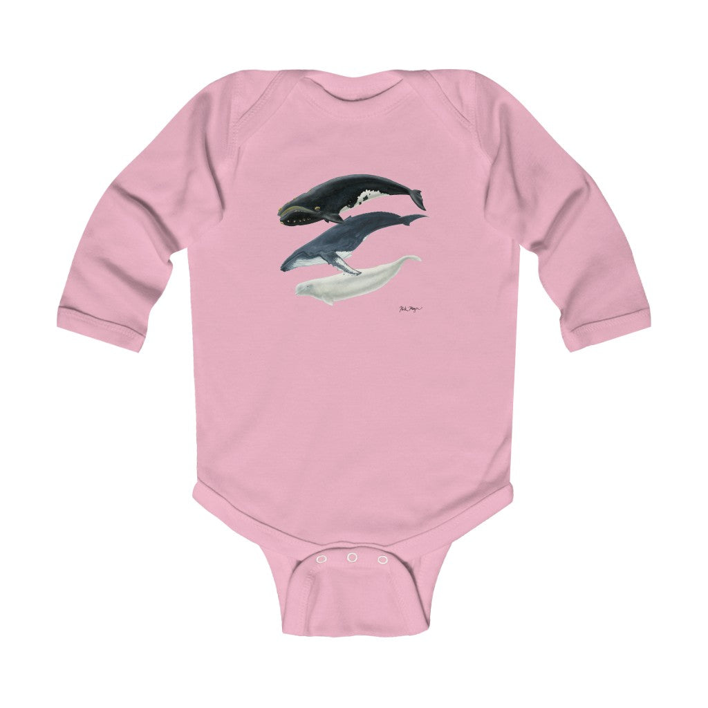 3 Whales Infant Long Sleeve Bodysuit