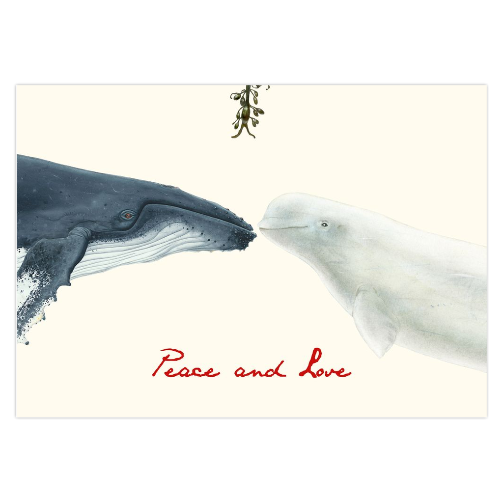 Holiday Kisses Cards, Whales