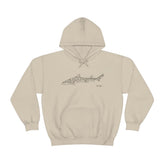 Leopard Shark Drawing Warm Hoodie