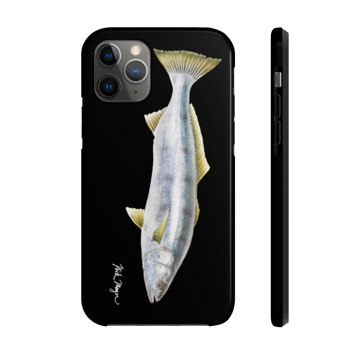 White Sea Bass Phone Case (iPhone) - black