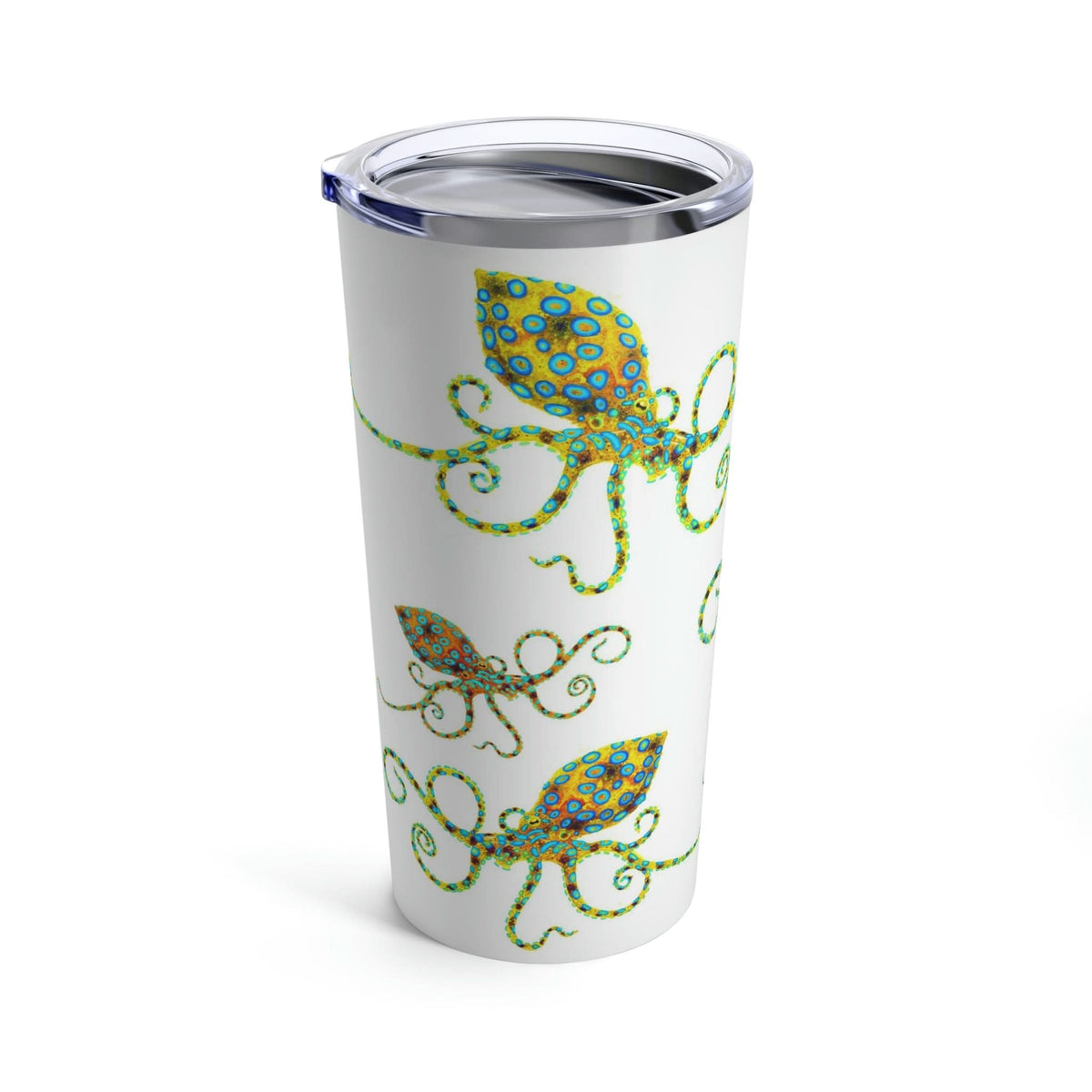 Blue Ringed Octopus Family, 20 oz Steel Tumbler