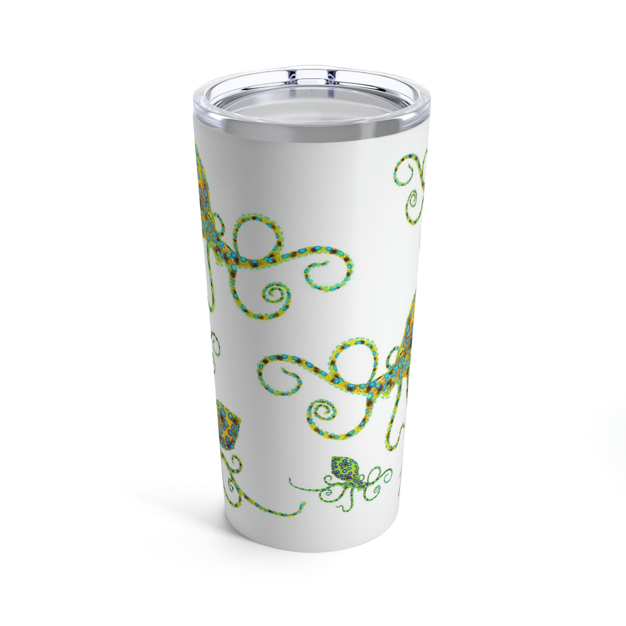 Blue Ringed Octopus Family, 20 oz Steel Tumbler