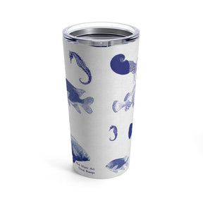 Ocean Stamps, 20 oz Steel Tumbler