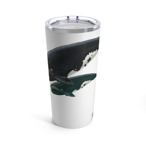 Mother & Baby Right Whale, 20 oz Steel Tumbler