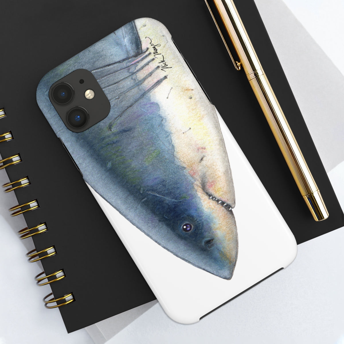 Great White Shark Face Phone Case (iPhone)