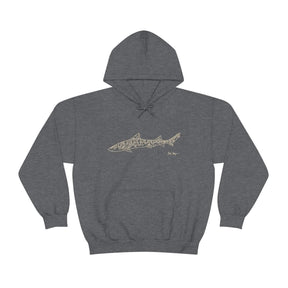 Leopard Shark Drawing Warm Hoodie